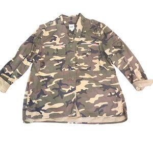 GAP Women’s Camo Utility Swing Jacket
